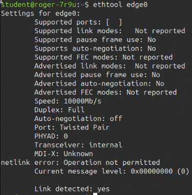 Ethtool additional properties